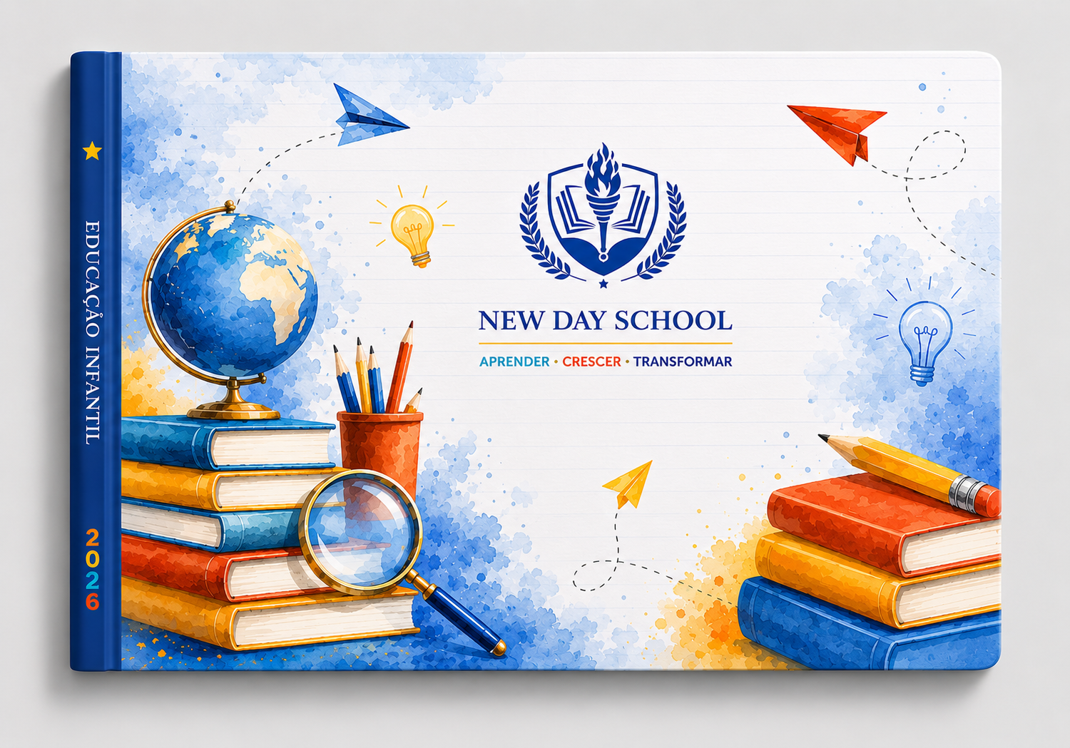 Capa de Yearbook — Infantil & Fundamental