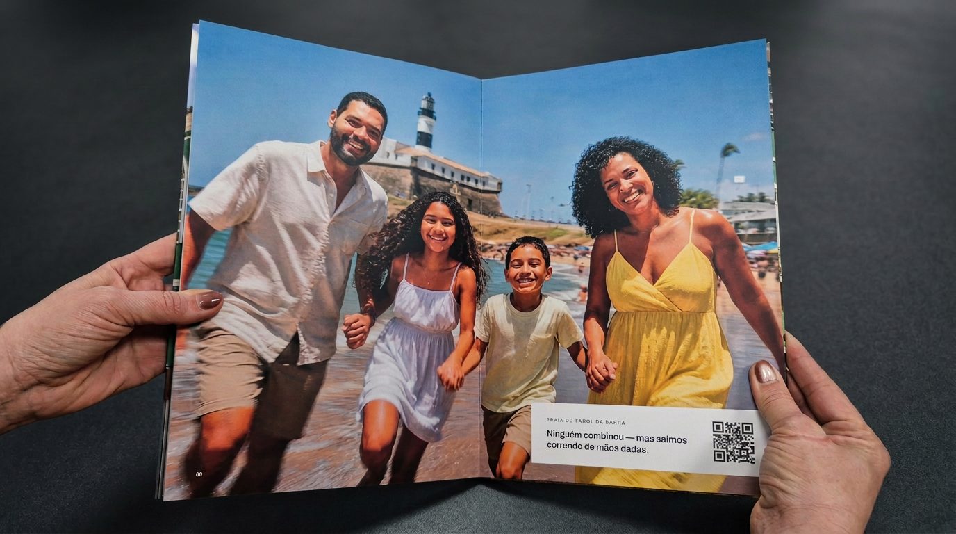 Livro Nuklio com QR que permite ouvir a história narrada